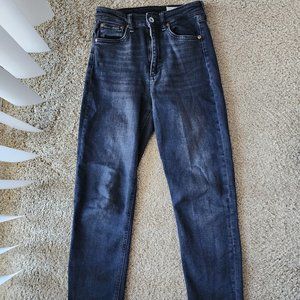 Rag & Bone nina high-rise ankle cigarette black jeans 24
